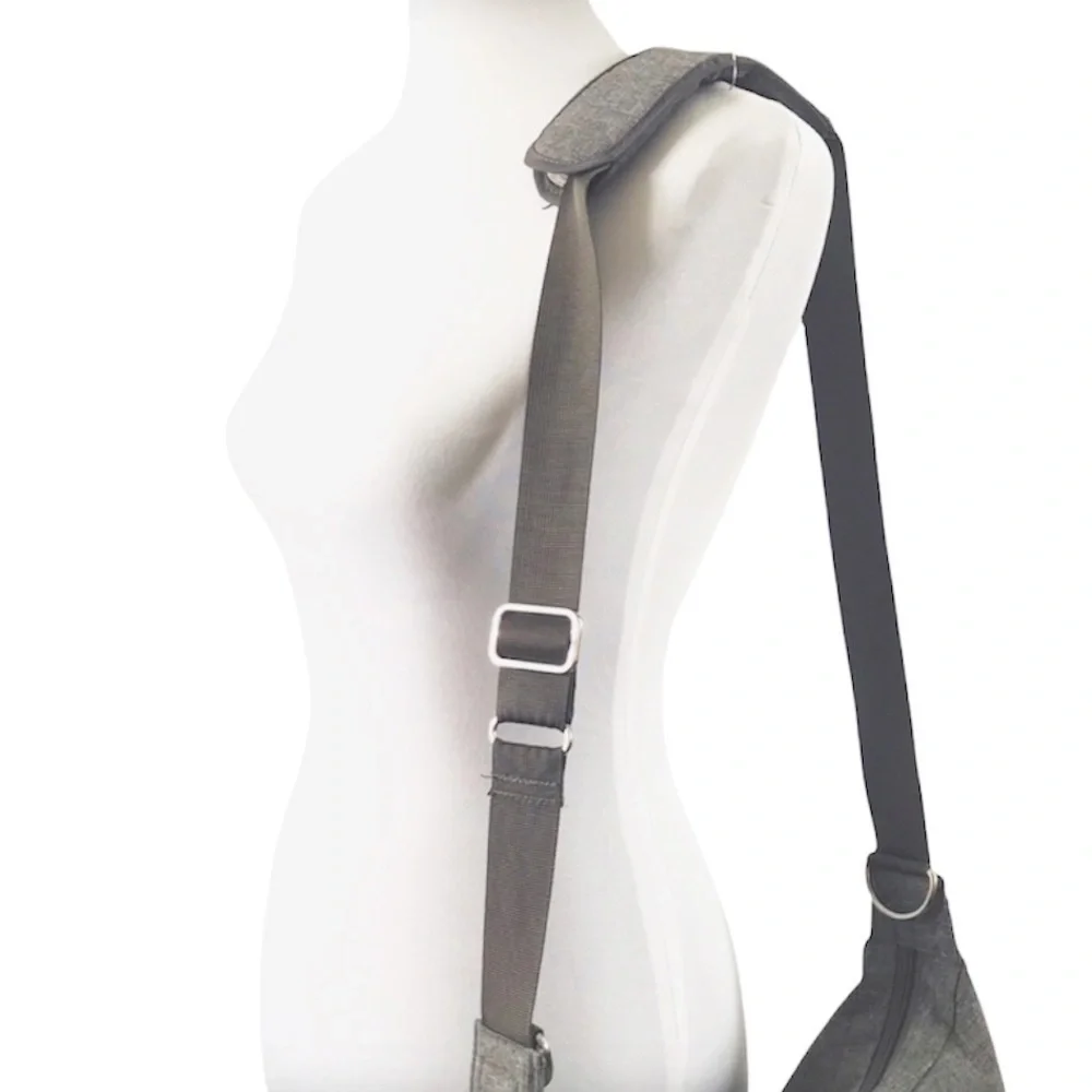JJ Cole Gray Diaper Bag & Changing Pad